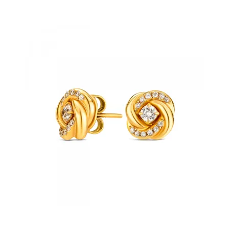 Женский комплект из ожерелья и серег One Jewels OJSET23G Позолоченный
